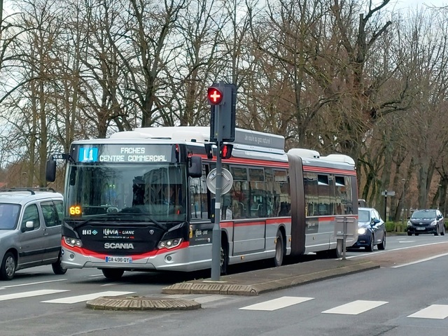 Foto van Ilevia Scania Citywide LFA CNG 8834 Gelede bus door_gemaakt Jossevb