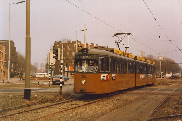 Foto van RET Rotterdamse Düwag GT8 376 Tram door JanWillem