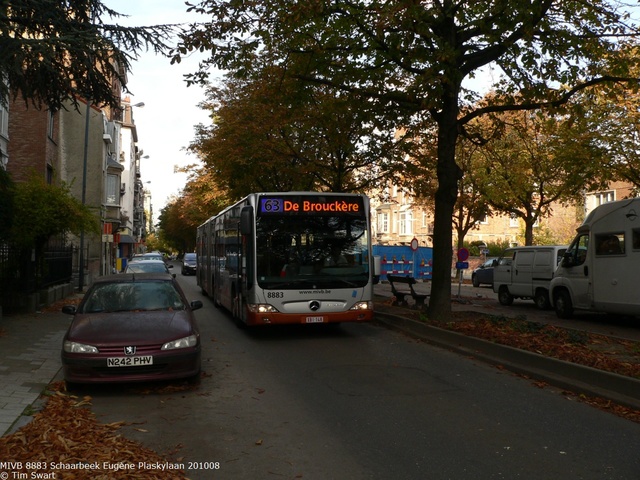 Foto van MIVB Mercedes-Benz Citaro G 8883 Gelede bus door tsov