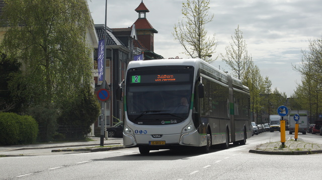 Foto van QBZ VDL Citea SLFA-181 Electric 3472 Gelede bus door_gemaakt WartenHoofdstraat
