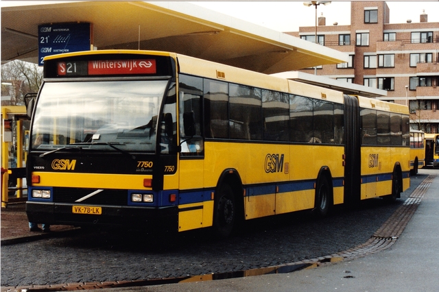 Foto van GSM Den Oudsten B88 G 7750 Gelede bus door wyke2207