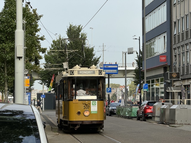 Foto van RoMeO Rotterdamse Vierasser 537 Tram door_gemaakt Stadsbus