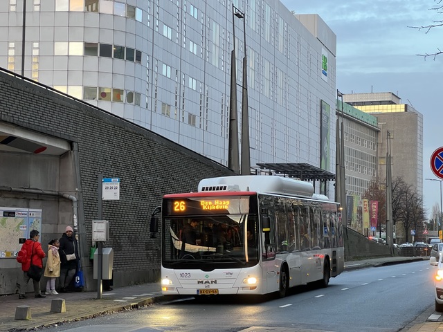 Foto van HTM MAN Lion's City CNG 1023 Standaardbus door Stadsbus