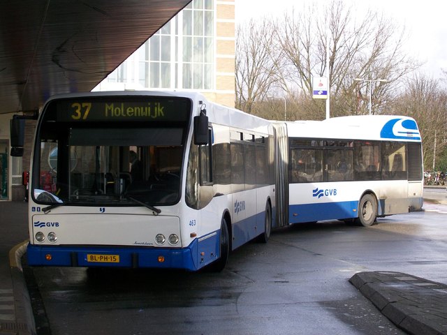 Foto van GVB Berkhof Jonckheer G 463 Gelede bus door wyke2207