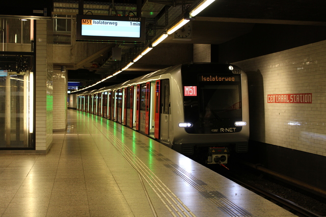 Foto van GVB M7 170 Metro door TreinspotterHeerhugowaard