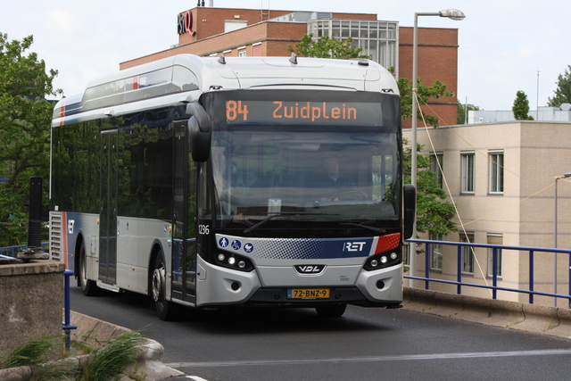 Foto van RET VDL Citea SLE-120 Hybrid 1236 Standaardbus door_gemaakt Tramspoor
