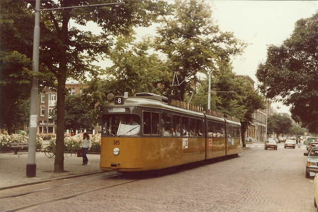 Foto van RET Rotterdamse Düwag GT8 385 Tram door JanWillem
