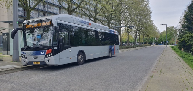 Foto van RET VDL Citea SLF-120 Electric 1401 Standaardbus door Busseninportland