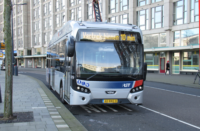 Foto van RET VDL Citea SLF-120 Electric 1419 Standaardbus door RKlinkenberg