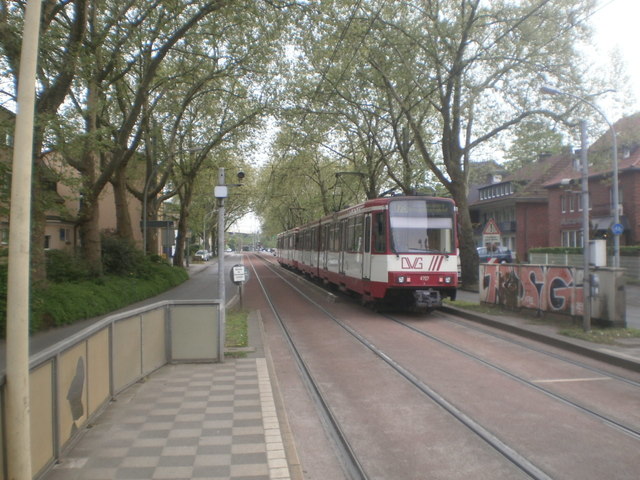 Foto van DVG Stadtbahnwagen B 4707 Tram door Perzik