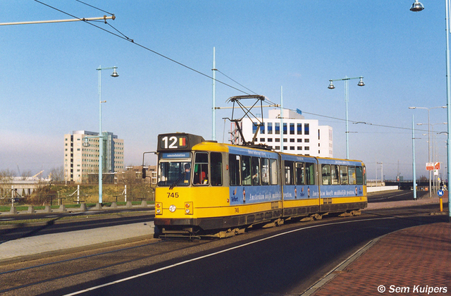 Foto van GVB 8G-tram 745 Tram door RW2014