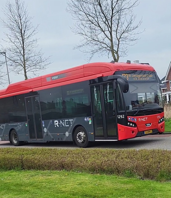Foto van RET VDL Citea SLE-120 Hybrid 1292 Standaardbus door OVspoter-Lansingerland