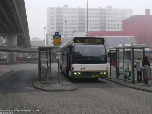 Foto van RET Berkhof Duvedec 635 Standaardbus door tsov