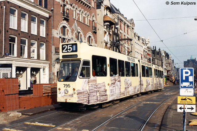 Foto van GVB 9- & 10G-tram 795 Tram door RW2014