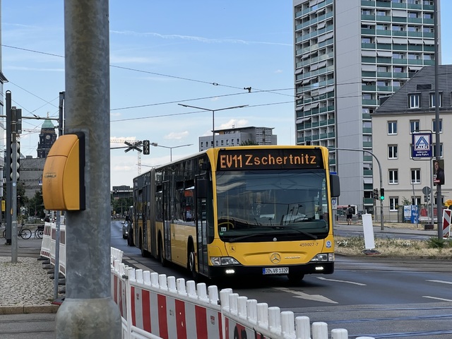 Foto van DVB Mercedes-Benz Citaro G 459027 Gelede bus door_gemaakt Stadsbus