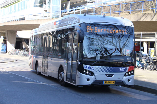 Foto van RET VDL Citea SLE-120 Hybrid 1248 Standaardbus door jensvdkroft