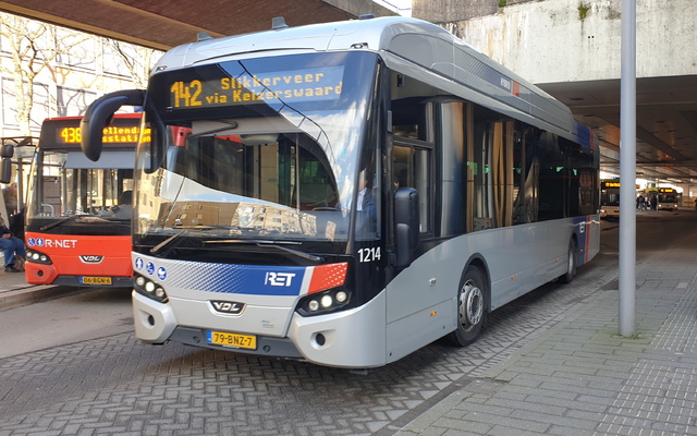 Foto van RET VDL Citea SLE-120 Hybrid 1214 Standaardbus door RKlinkenberg