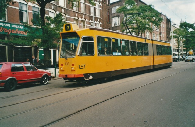 Foto van RET ZGT 833 Tram door JanWillem