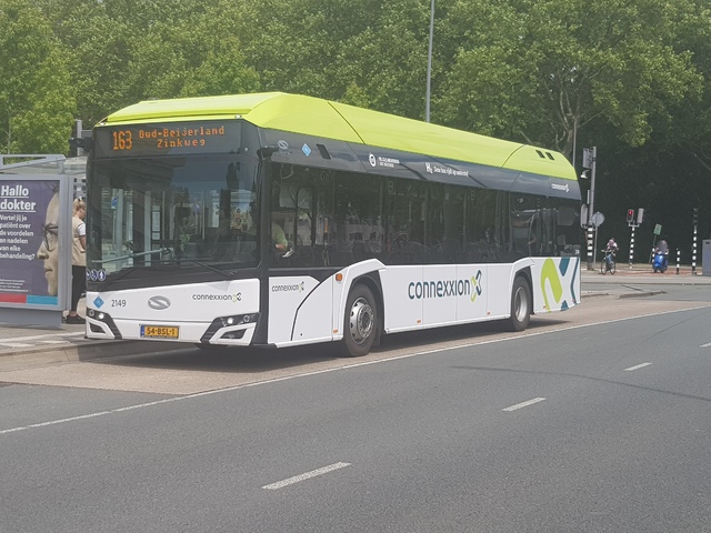Foto van CXX Solaris Urbino 12 hydrogen 2149 Standaardbus door treinspotterNS