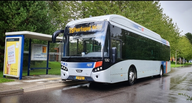 Foto van RET VDL Citea SLE-120 Hybrid 1262 Standaardbus door WesleyS98