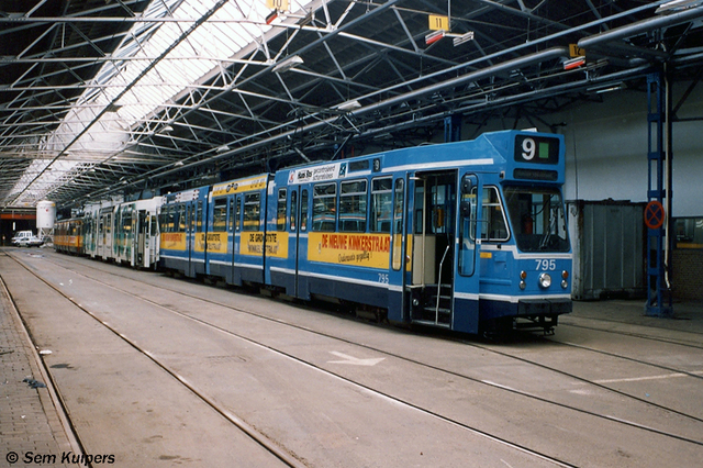 Foto van GVB 9- & 10G-tram 795 Tram door_gemaakt RW2014