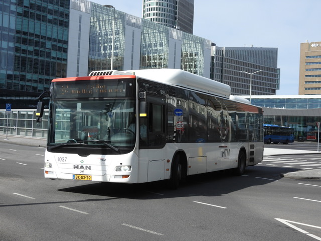 Foto van HTM MAN Lion's City CNG 1037 Standaardbus door stefan188