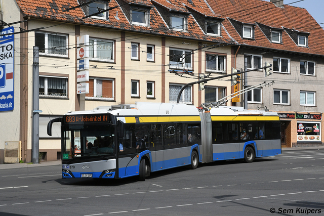 Foto van SWS Solaris Trollino 18 870 Gelede bus door RW2014