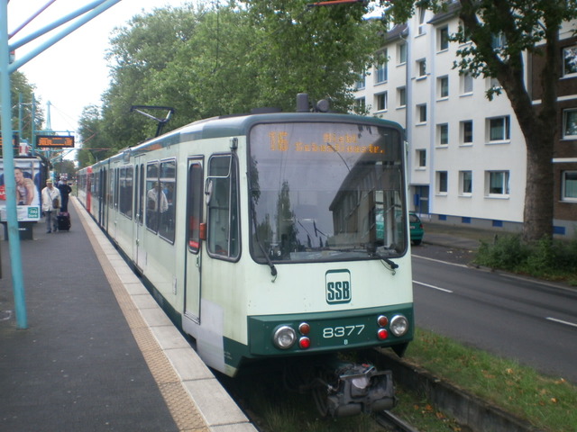 Foto van SWBV Stadtbahnwagen B 8377 Tram door_gemaakt Perzik