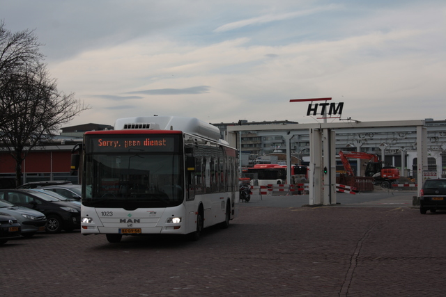 Foto van HTM MAN Lion's City CNG 1023 Standaardbus door Tramspoor