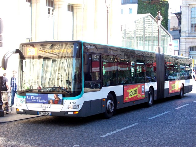 Foto van RATP MAN Lion's City G 4741 Gelede bus door_gemaakt wyke2207