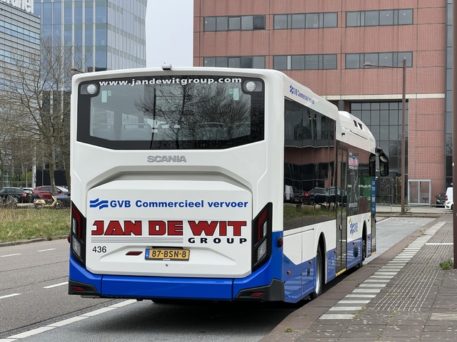Foto van GVB Scania Citywide LE Hybrid 436 Standaardbus door Stadsbus