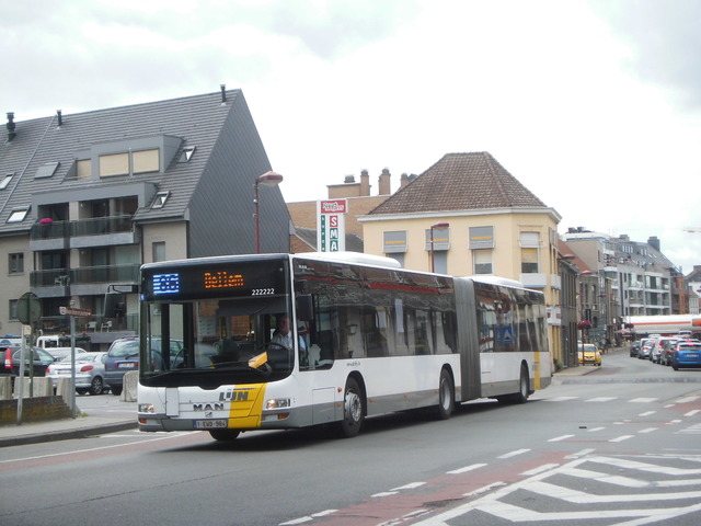 Foto van DeLijn MAN Lion's City G 222222 Gelede bus door_gemaakt BusfanTom