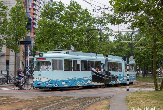 Foto van RoMeO Rotterdamse Düwag GT8 368 Tram door_gemaakt RFO1828