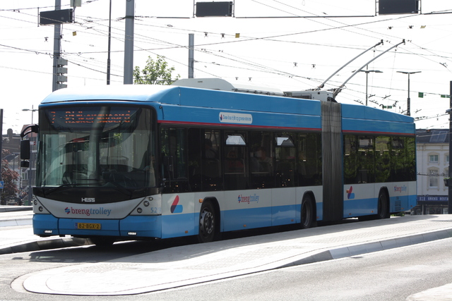 Foto van HER Hess Swisstrolley 5259 Gelede bus door Tramspoor