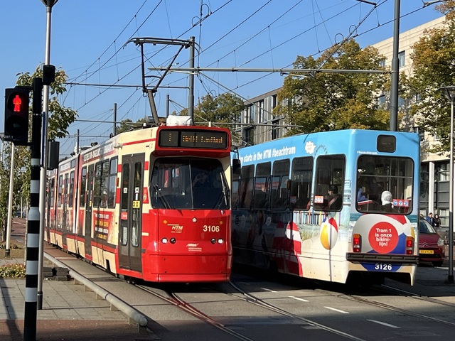 Foto van HTM GTL8 3106 Tram door Stadsbus