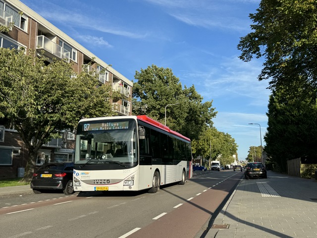 Foto van EBS Iveco Crossway LE CNG (12mtr) 5077 Standaardbus door Stadsbus