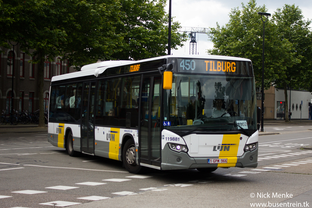 Foto van DeLijn Scania Citywide LE 119881 Standaardbus door_gemaakt Busentrein