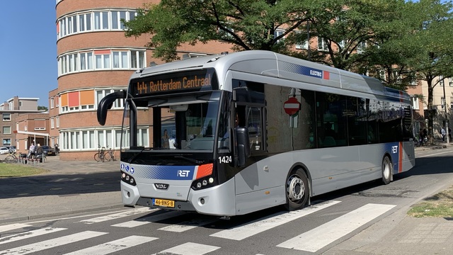 Foto van RET VDL Citea SLF-120 Electric 1424 Standaardbus door_gemaakt Stadsbus