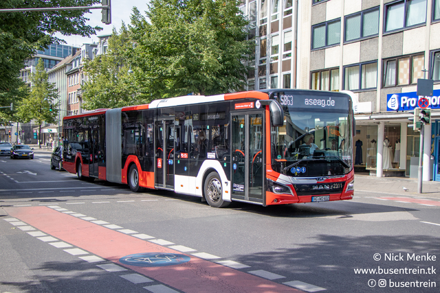 Foto van ASEAG MAN Lion's City 18C 2311 Gelede bus door Busentrein