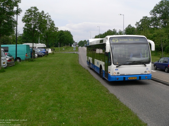 Foto van GVB Berkhof Jonckheer 205 Standaardbus door tsov