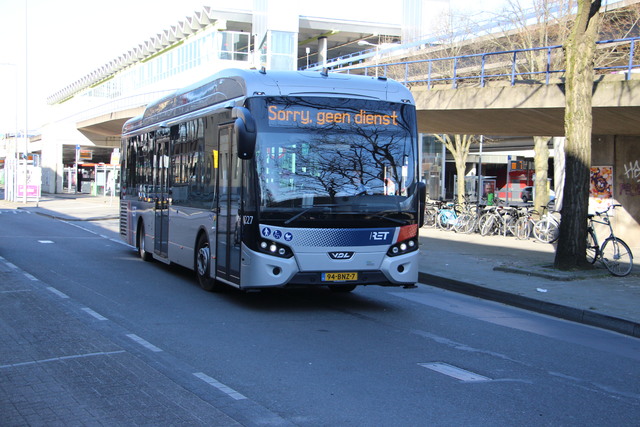 Foto van RET VDL Citea SLE-120 Hybrid 1227 Standaardbus door jensvdkroft