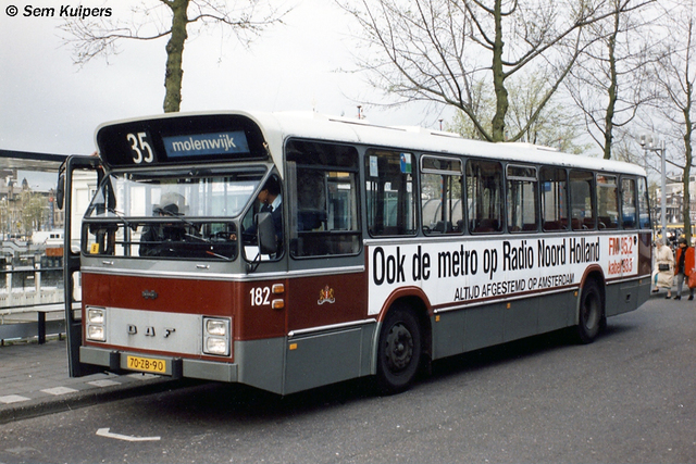 Foto van GVB DAF-Hainje CSA-I 182 Standaardbus door RW2014
