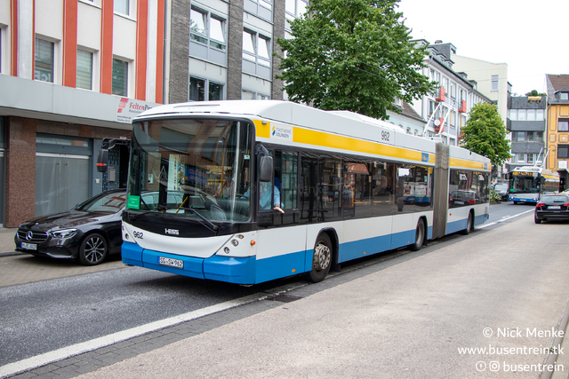 Foto van SWS Hess Swisstrolley 962 Gelede bus door Busentrein