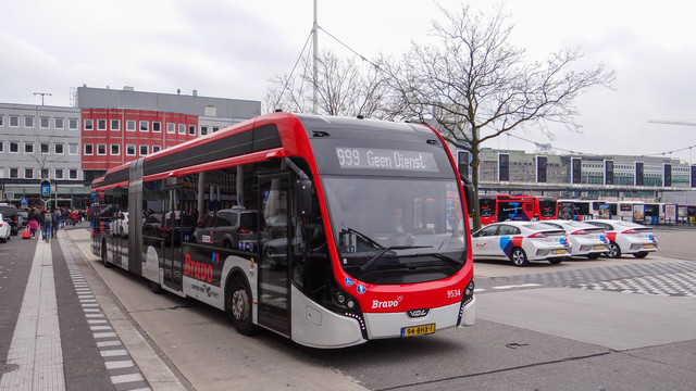 Foto van HER VDL Citea SLFA-181 Electric 9534 Gelede bus door OVdoorNederland