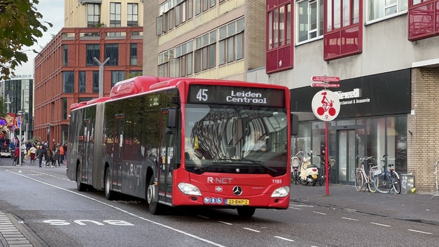 Foto van EBS Mercedes-Benz Citaro G NGT Hybrid 1101 Gelede bus door_gemaakt Stadsbus