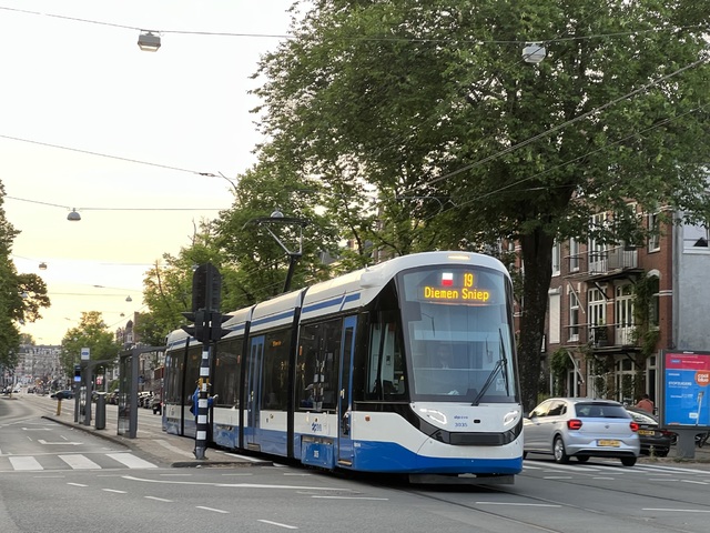 Foto van GVB 15G-tram (Urbos) 3035 Tram door Stadsbus