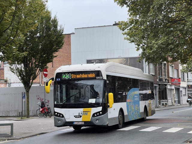 Foto van DeLijn VDL Citea SLF-120 Hybrid 5903 Standaardbus door_gemaakt Stadsbus