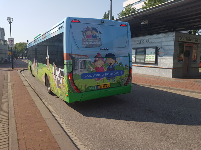 Foto van QBZ Iveco Crossway LE (13mtr) 6518 Standaardbus door_gemaakt treinspotter-Dordrecht-zuid