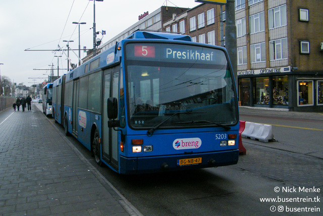Foto van NVO Van Hool AG300T 5203 Gelede bus door_gemaakt Busentrein