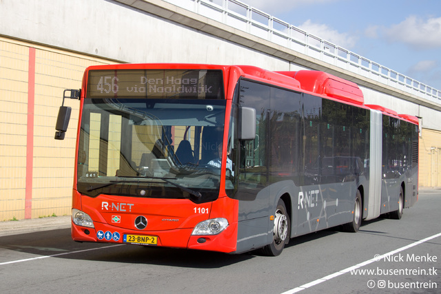 Foto van EBS Mercedes-Benz Citaro G NGT Hybrid 1101 Gelede bus door Busentrein